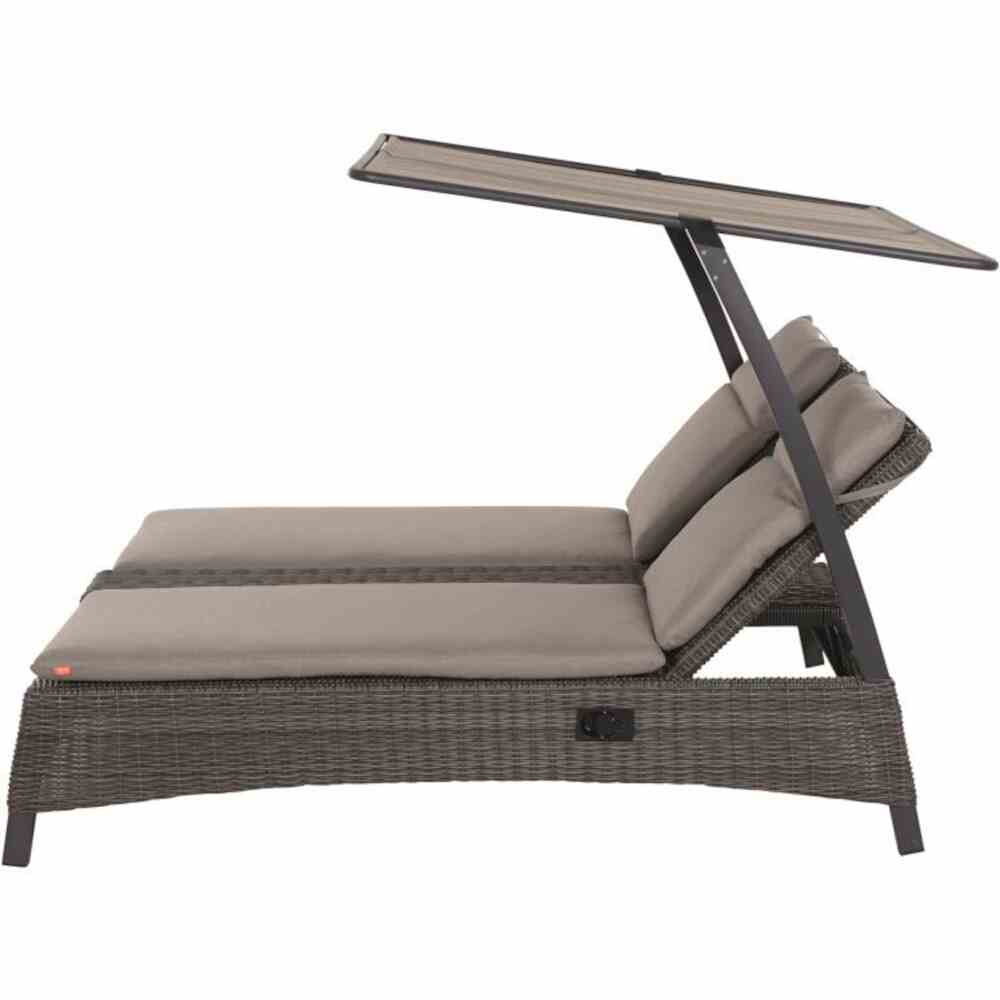 Siena Garden CORIDO Daybed Aluminium/Geflecht charcoal grey