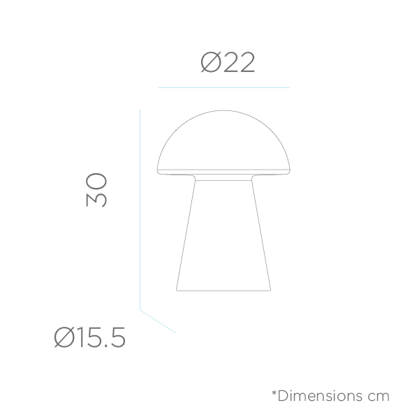 LED-Tischleuchte Mafalda 30 Akku