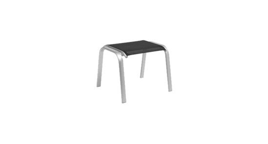 Karasek Hocker Ibiza silber D69 schwarz