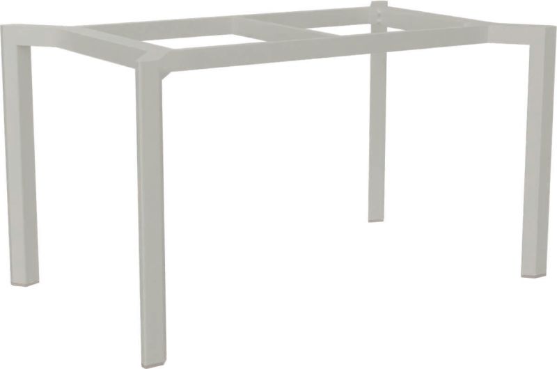 Stern Tischgestell 130x80 cm Penta Aluminium greige
