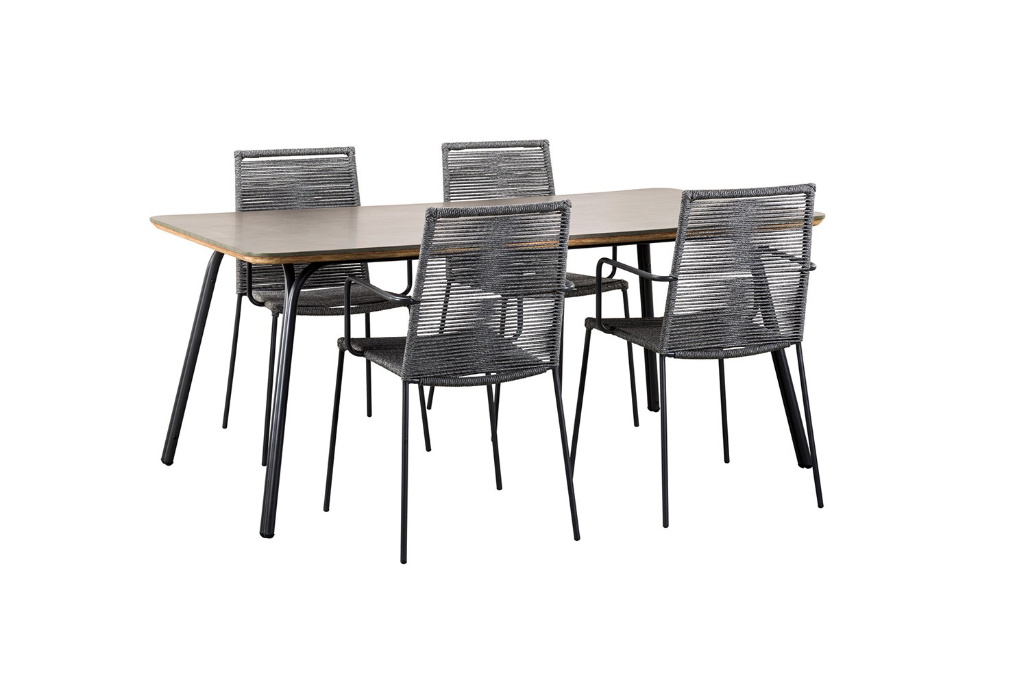 SUNS Kea Dining Sessel Stahlgestell MRG Rope grau