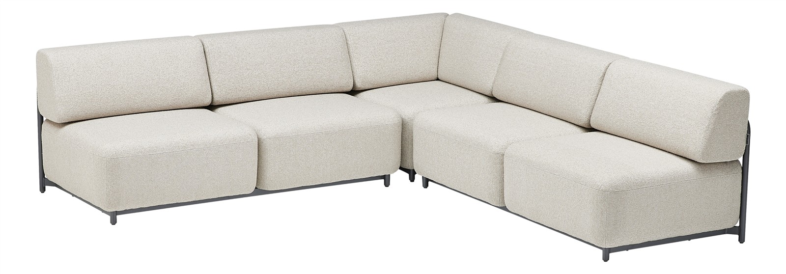 KETTLER Tribe Lounge Set anthrazit matt/Boucle 6-teilig