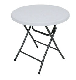 Tisch MAYO Ø80cm Stahl/Kunststoff PE