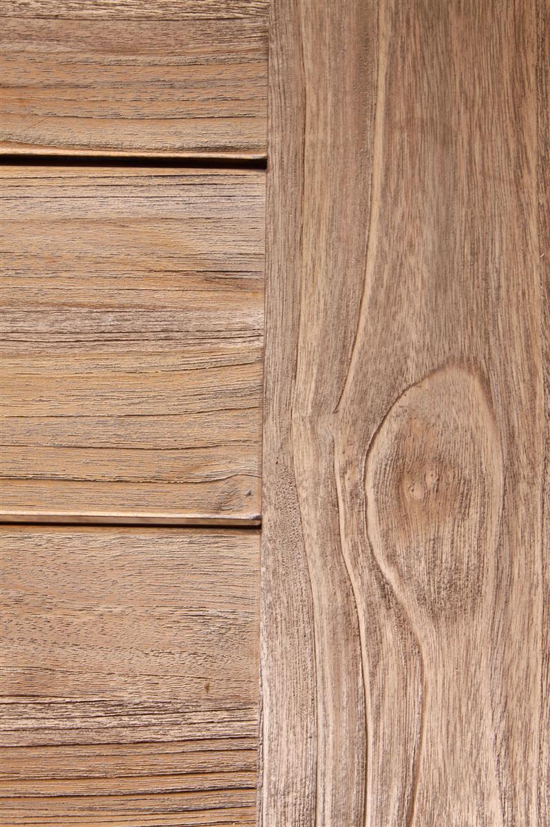 Tischgruppe Eleganz Polyrattan Teak 5-teilig