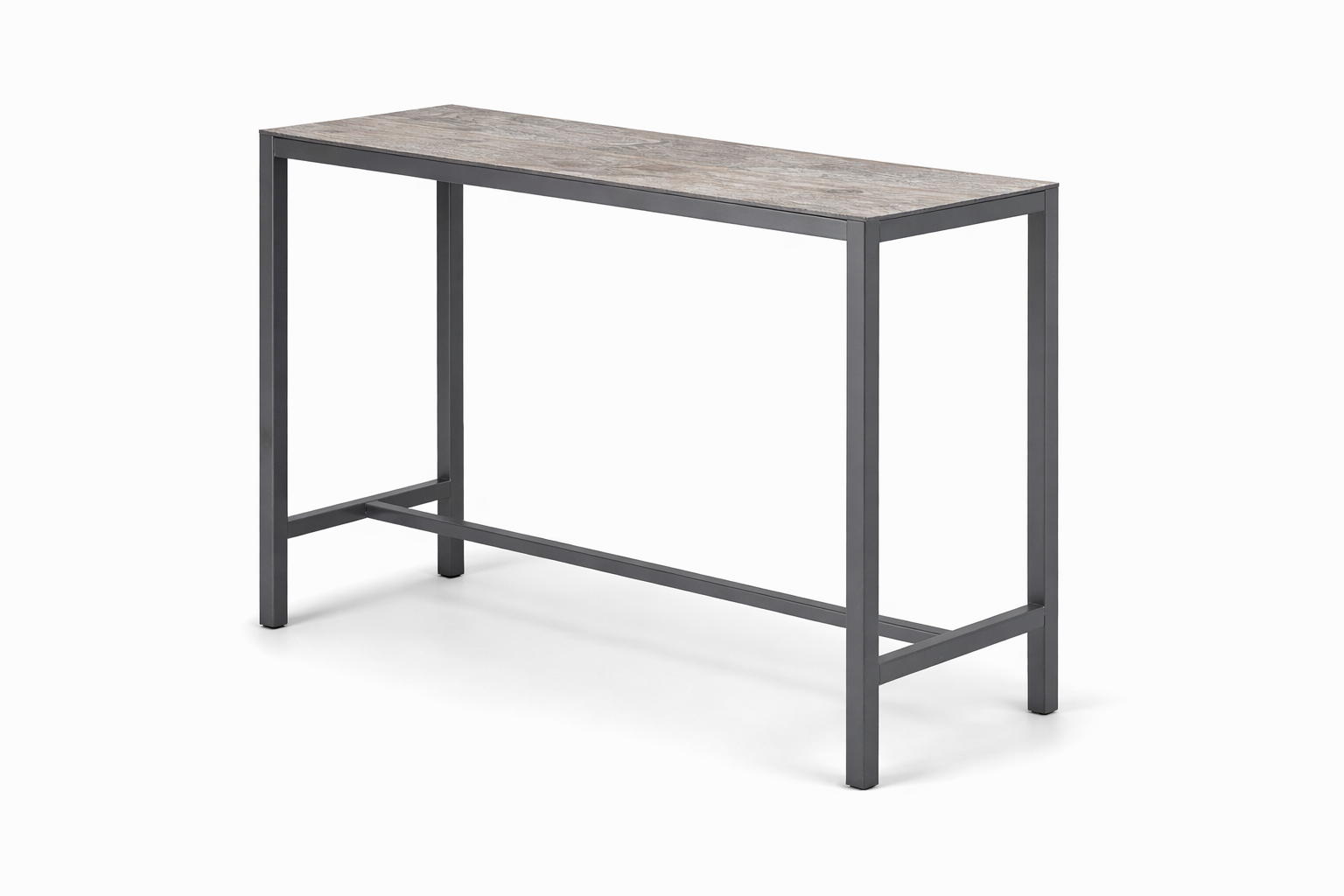 Ramberti Bartisch Happy 120 x 60 x H110 cm Aluminium anthrazit / HPL Aleve 4573