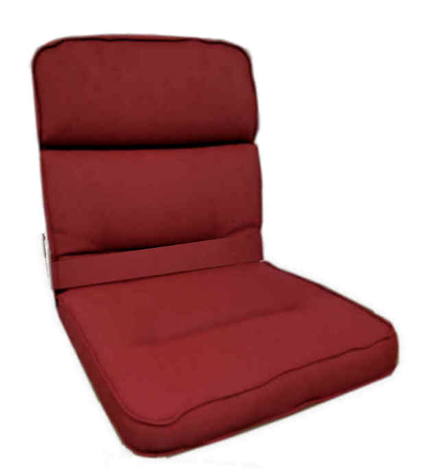 KETTtex KTH 3 mit Steg und Doppelkeder Auflage NL 100x50x7 cm bordeaux