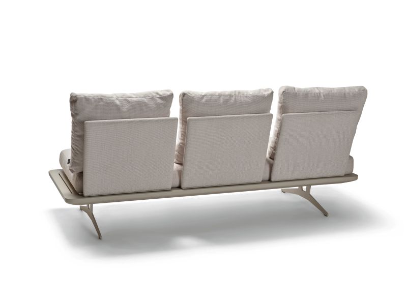 Stern Lounge/Liege Enya Aluminium greige Rückenteile Vanilla Kissenset 100% Polyacryl Vanilla