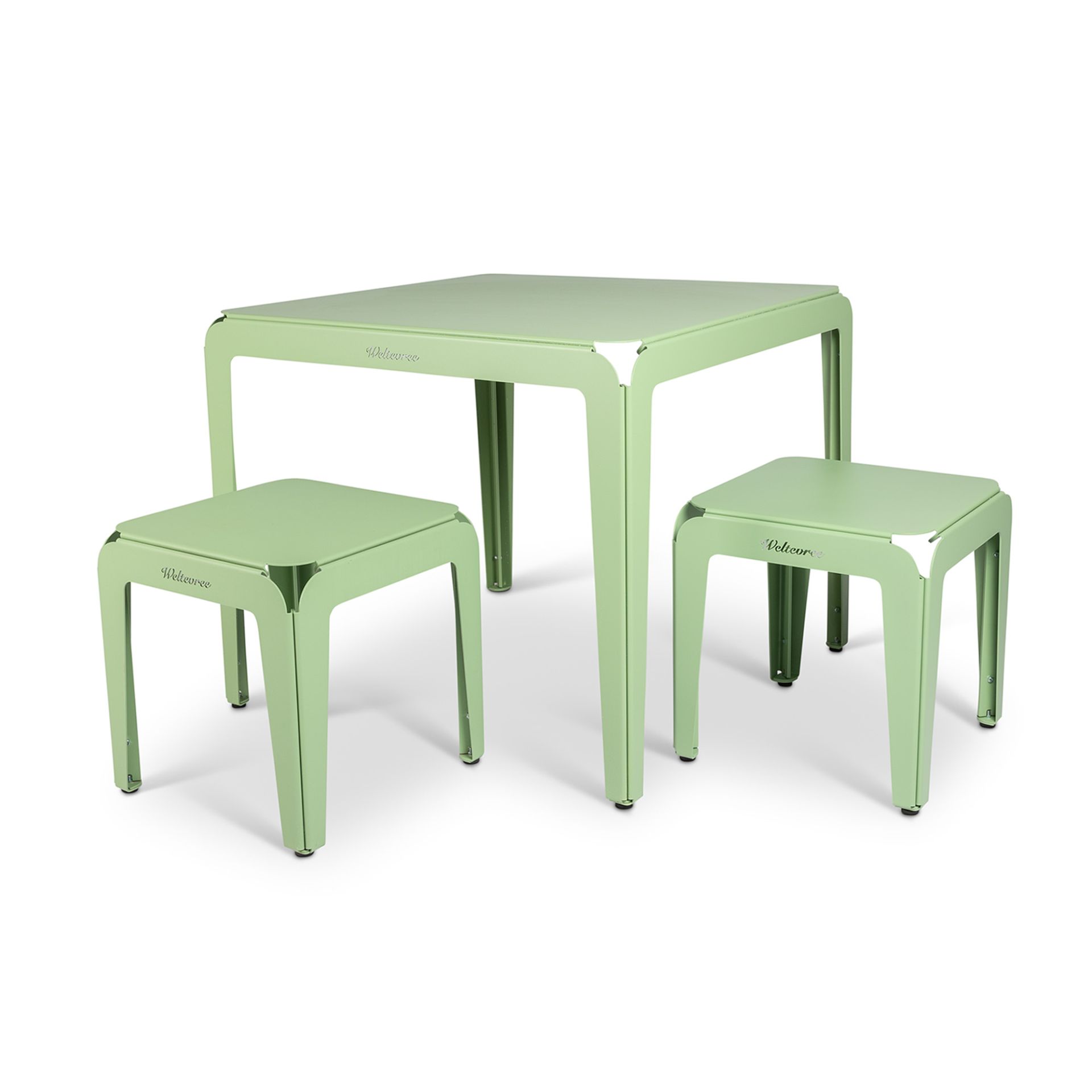 Weltevree Bended Tisch 90 Pale Grün