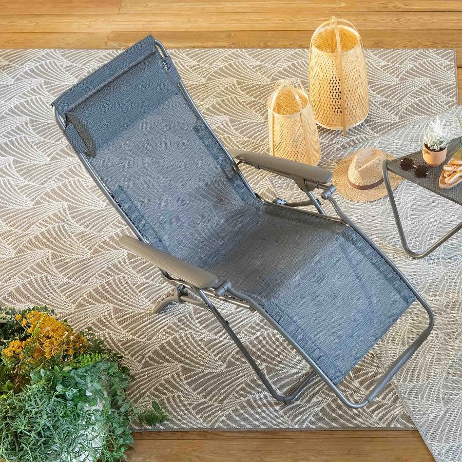 Lafuma MARSANNE Outdoorteppich 240 X 320 Eventail Gris