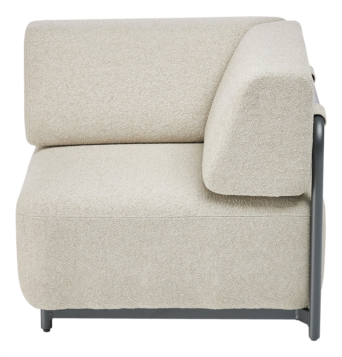 KETTLER TRIBE Eckteil Aluminium/Polyester anthrazit matt/Boucle beige