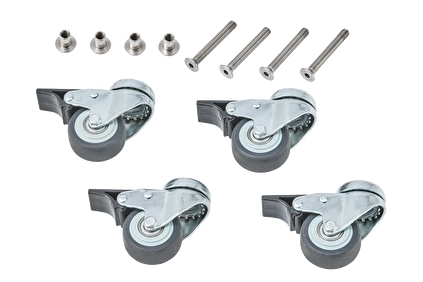 Glatz Rollen-Set zu Granitsockel 40/55/90/120kg, Ø5cm, H=7cm