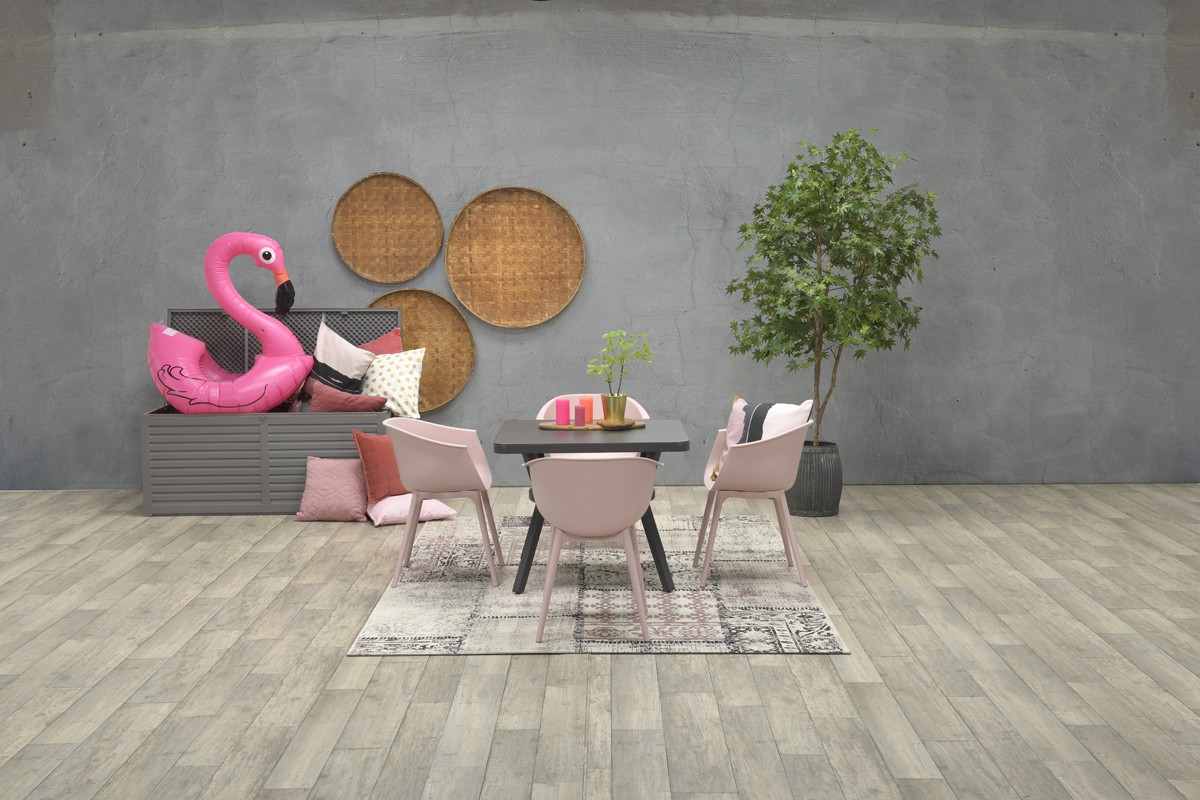 GARDEN Impressions Douglas Esstisch 90x90xH71 cm carbon black