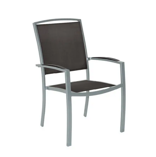 MBM Sessel Manhattan Alu silber / schwarz/stone grey
