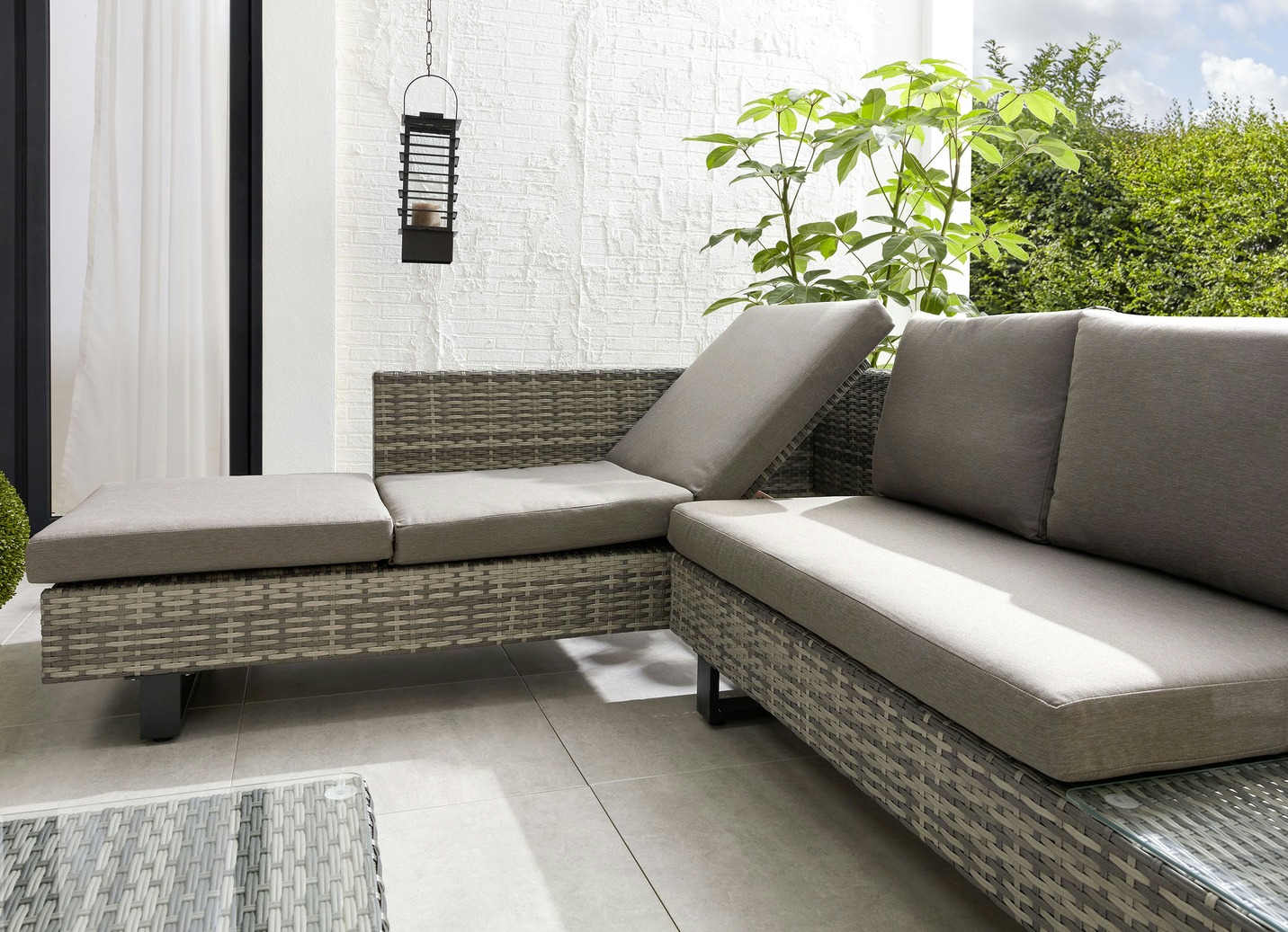 Lounge-Eckgruppe CITRUS Kunststoffgeflecht/Aluminiumgestell