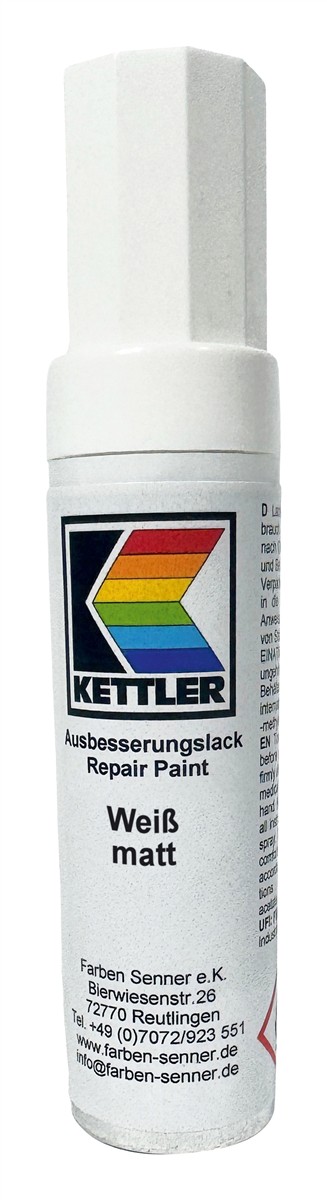 KETTLER Lackstift 12 ml weiß matt