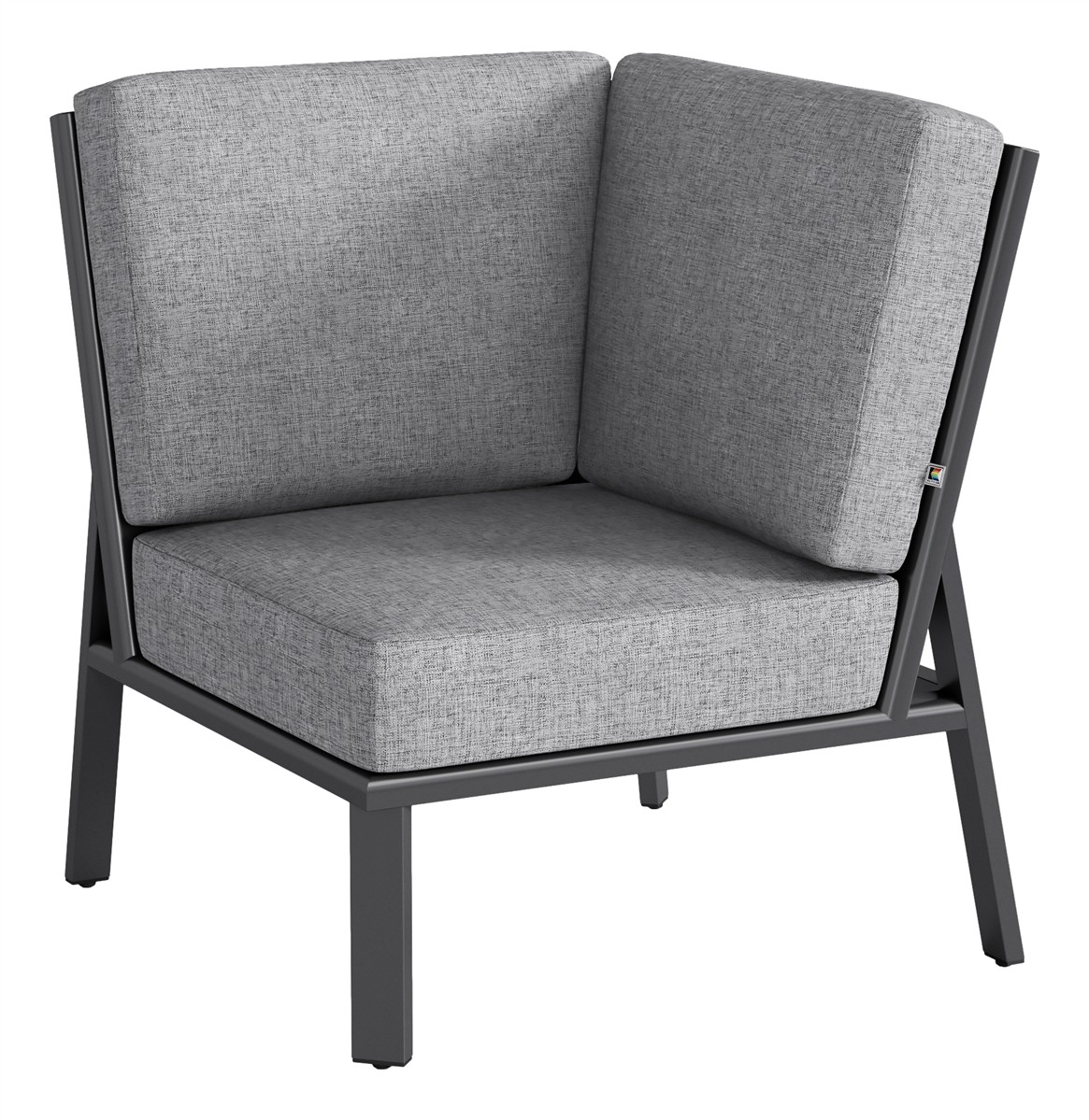 KETTLER Eckteil ZENITH Aluminium, anthrazit matt, hellgrau
