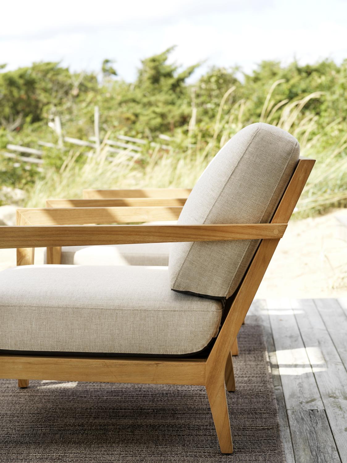 Brafab Populär Sessel Teak mit Kissen