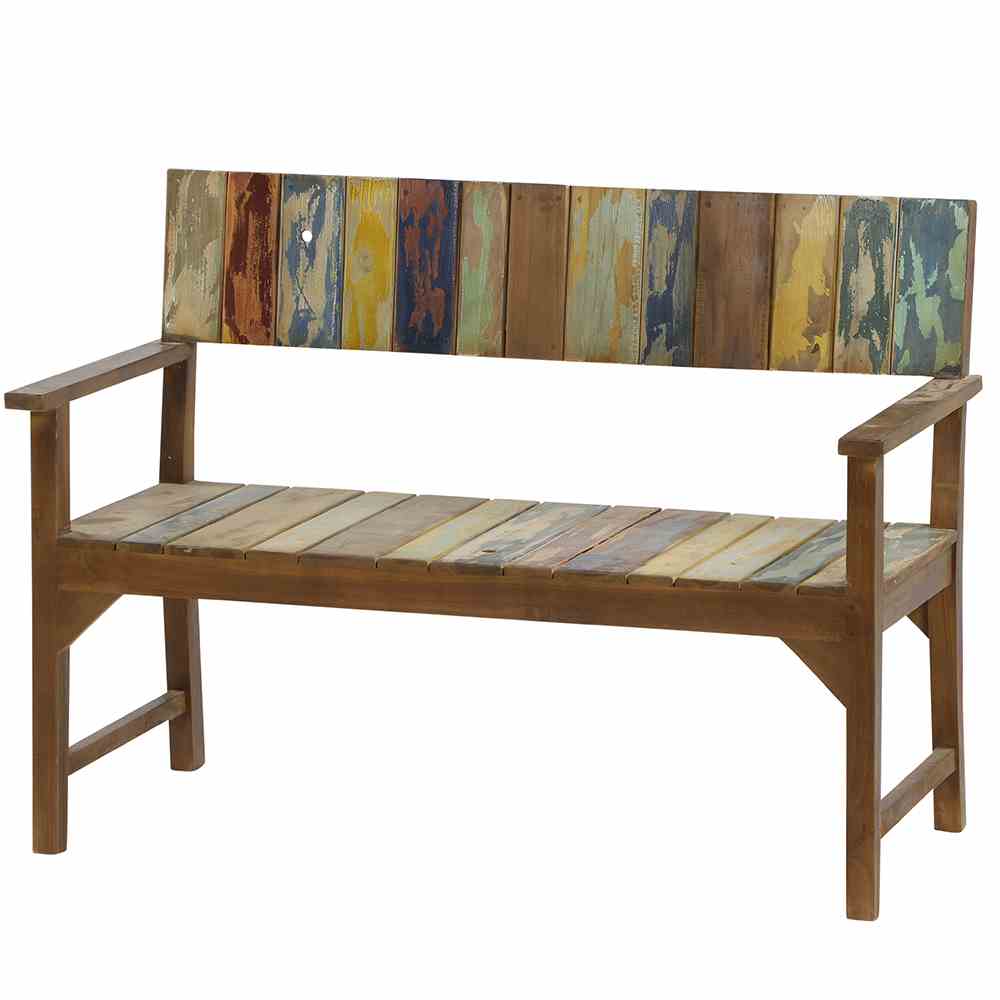 Siena Garden PALU 2er Bank Recycled Teak FSC 100% fish boat