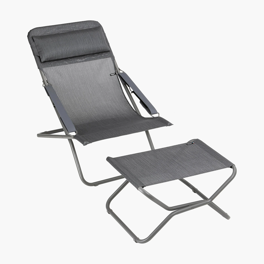 Lafuma TRANSABED RIVES Liegestuhl Batyline® Duo Titane/Obsidian