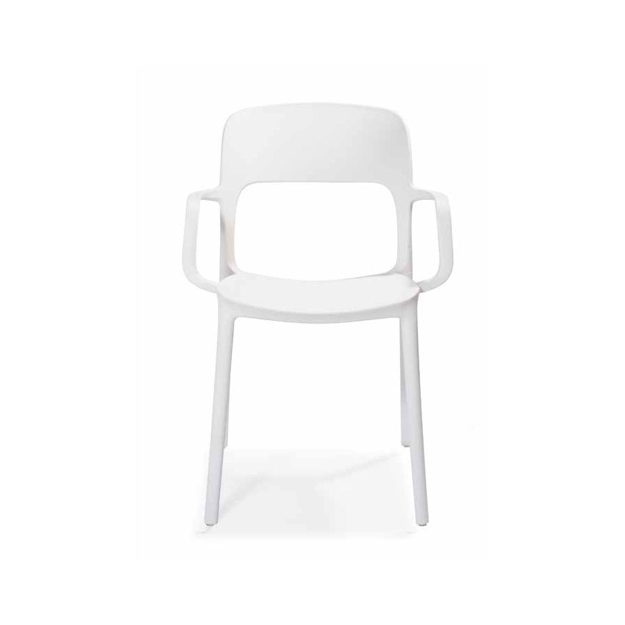 Grattoni GS 1069 Stapelsessel Polypropylene Weiß