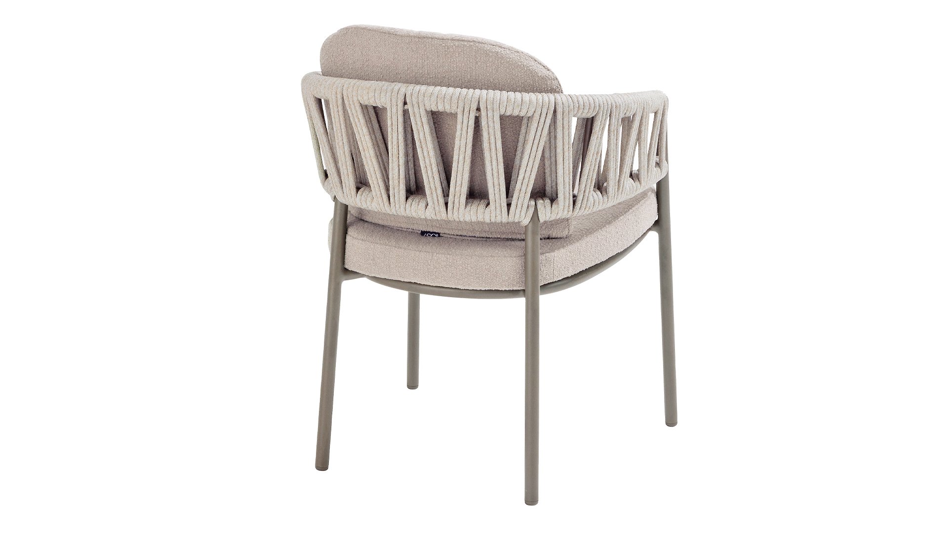 Taste by 4 Seasons Outdoor Calma Dining Sessel mit 2 Kissen Terre/Grau
