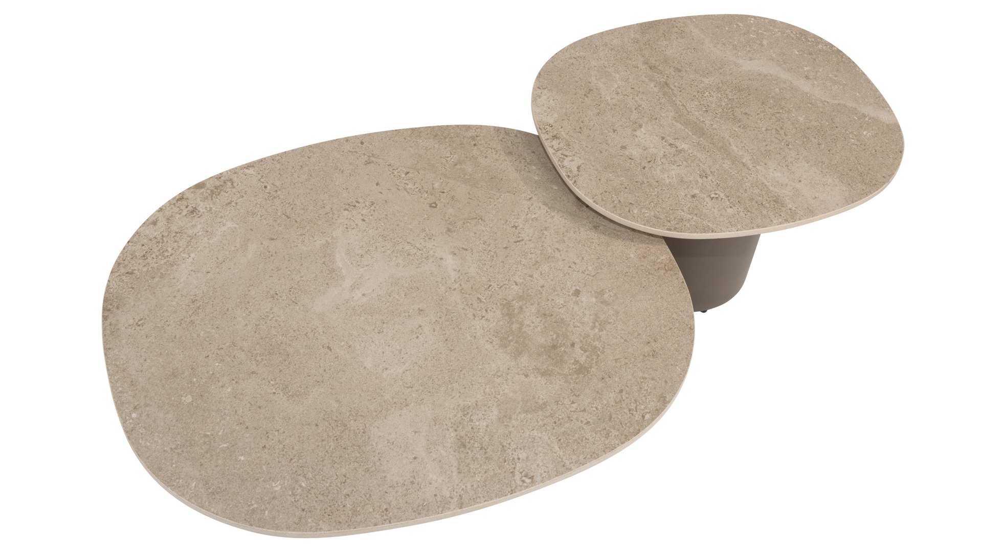 4 Seasons Outdoor Tischplatte für Kaffeetisch Sofie 70x80 cm Keramik Sand