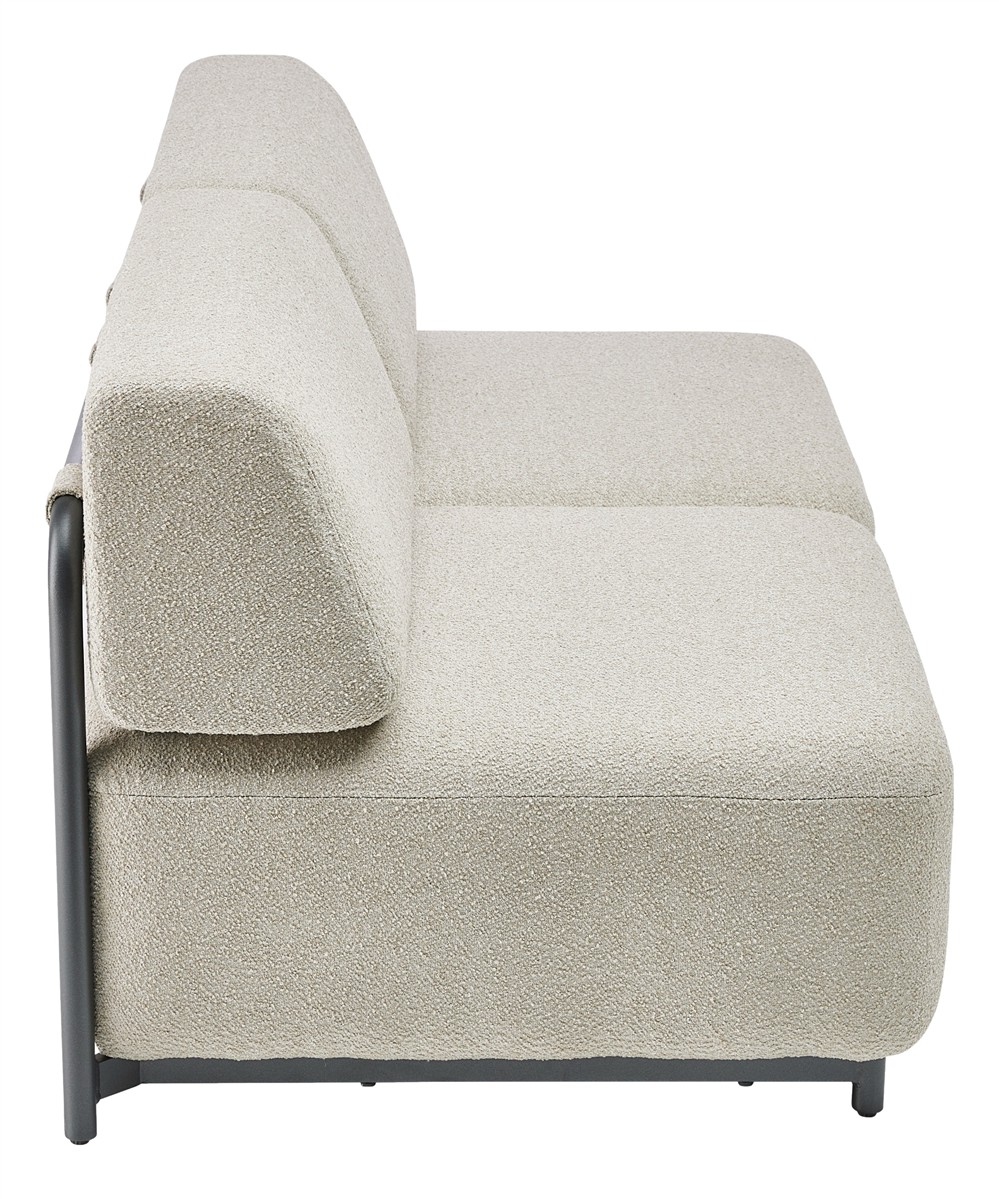 KETTLER TRIBE Lounge 2-Sitzer Aluminium/Polyester anthrazit matt/Boucle beige