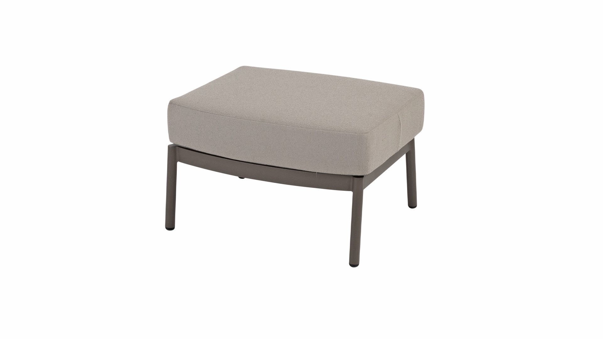 Taste by 4 Seasons Outdoor Cannes Fußhocker mit Kissen Terre/grau