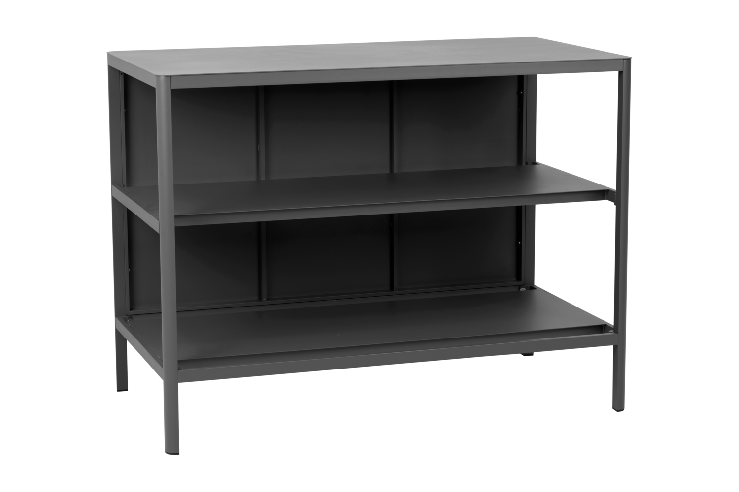 Brafab Kelia Outdoor-Küche mit Regalen Aluminium anthrazit