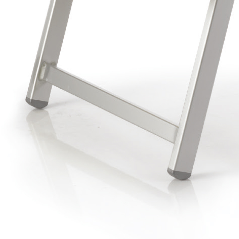 Ramberti Strandliege Bibione Silber/Titan mit Sonnendach