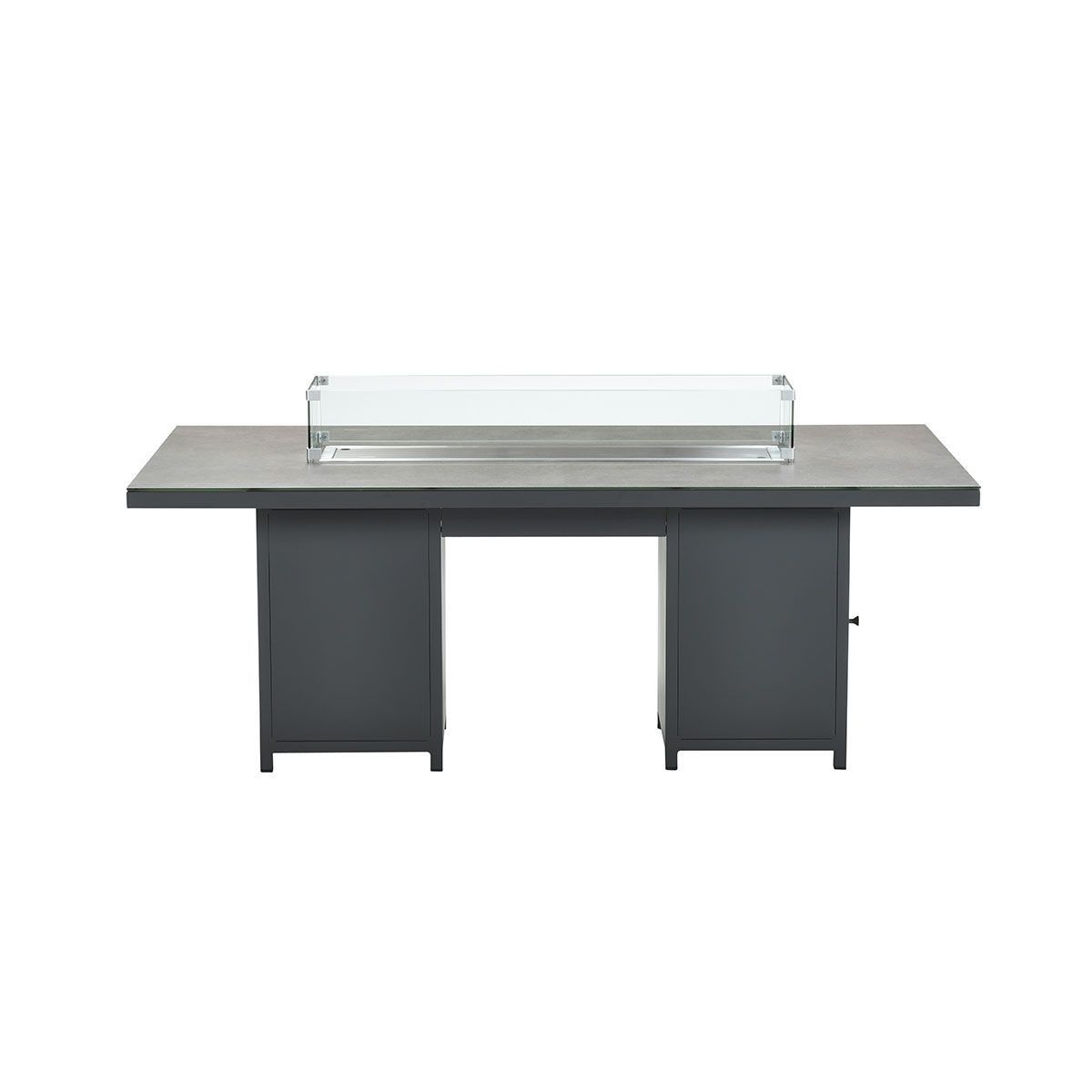 GARDEN Impressions Glasso Dining Feuertisch carbon black