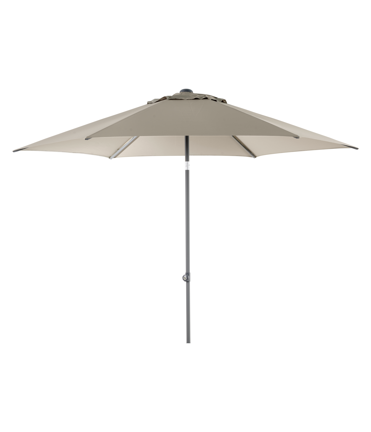 Brafab Sonnenschirm Poppi Ø250 cm Push-Up Taupe