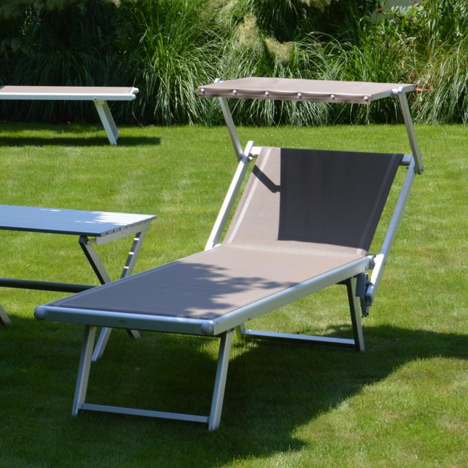 Jan Kurtz  rimini classic Sonnenliege weiß-taupe