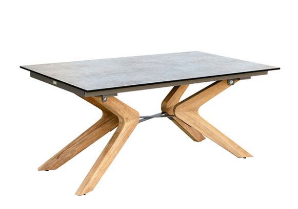 Karasek Synchron-Ausziehtisch Riva Superior NEO 285 (165+60+60) x 95 kupfer teco.STAR stone