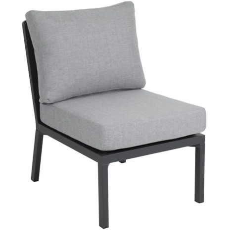 Brafab Samvaro Eckgruppe anthrazit/pearl grey mit Keramik Tischplatte