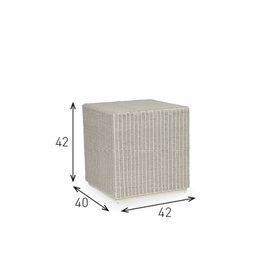 Vincent Sheppard Beistelltisch Safi Cube Old Lace
