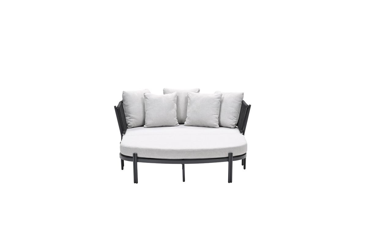 Garden Impressions Daybed San Remo carbon black/rope lava schwarz/valley sand