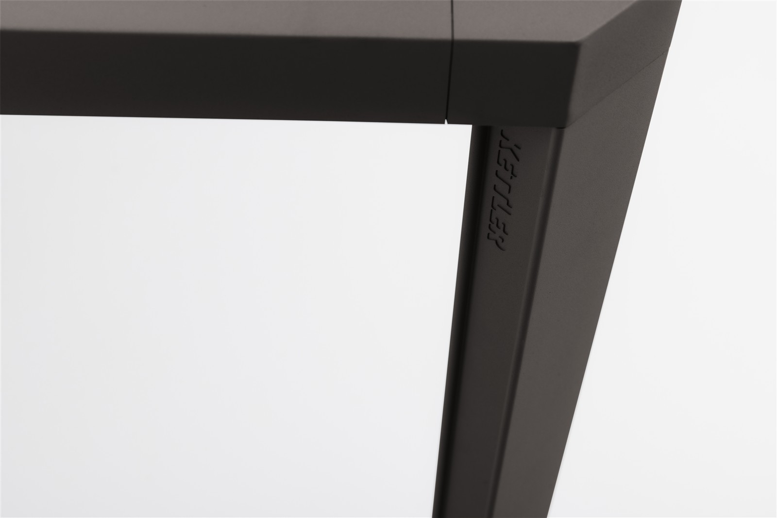 KETTLER Beistelltisch LATITUDE 50 x 50 Aluminium taupe