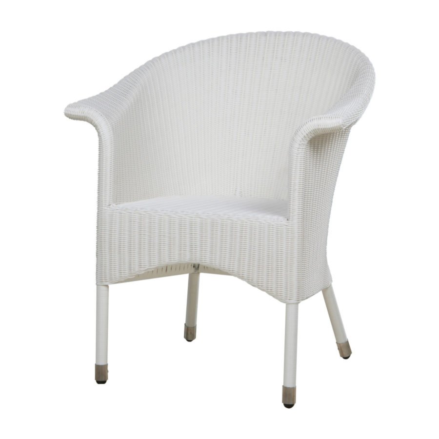 Zebra Hastings Diningsessel Geflecht silkwhite