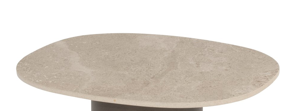 4 Seasons Outdoor Tischplatte für Kaffeetisch Sofie 50x60 cm Keramik Sand