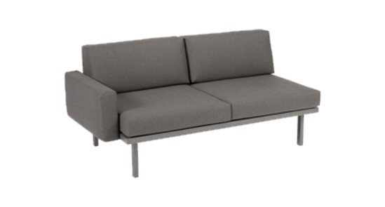 Karasek Modul Sylt 150x84 gepolsterte Armlehne rechts