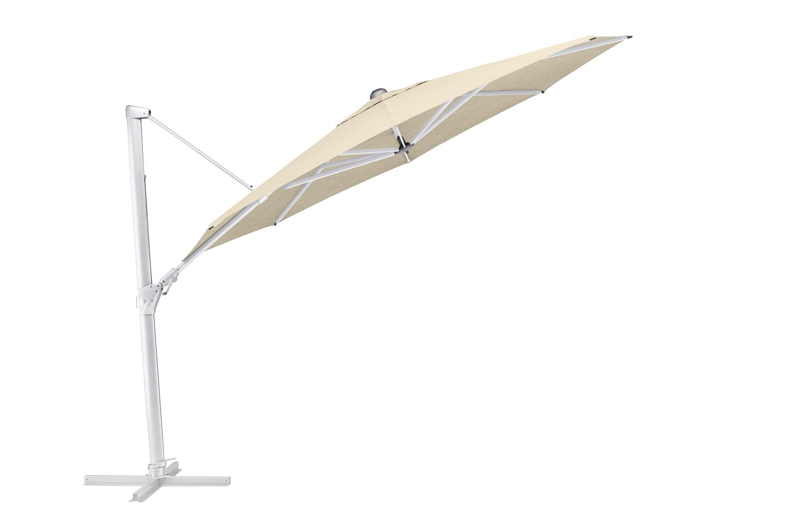 KETTLER Ampelschirm EASY SWING Ø 350 cm silber/ natur