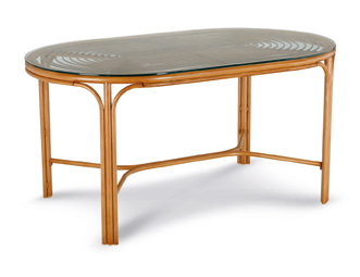 Dining-Tisch Bayon oval 150x90cm Bambus-Look