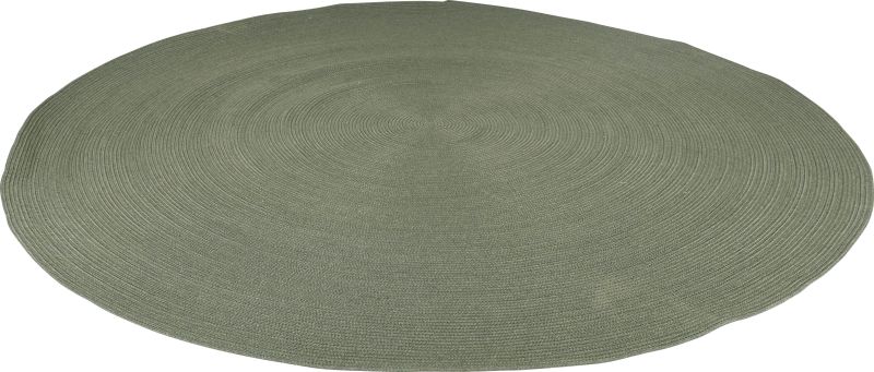 Stern Outdoorteppich Ø 270 cm Kordel oliv