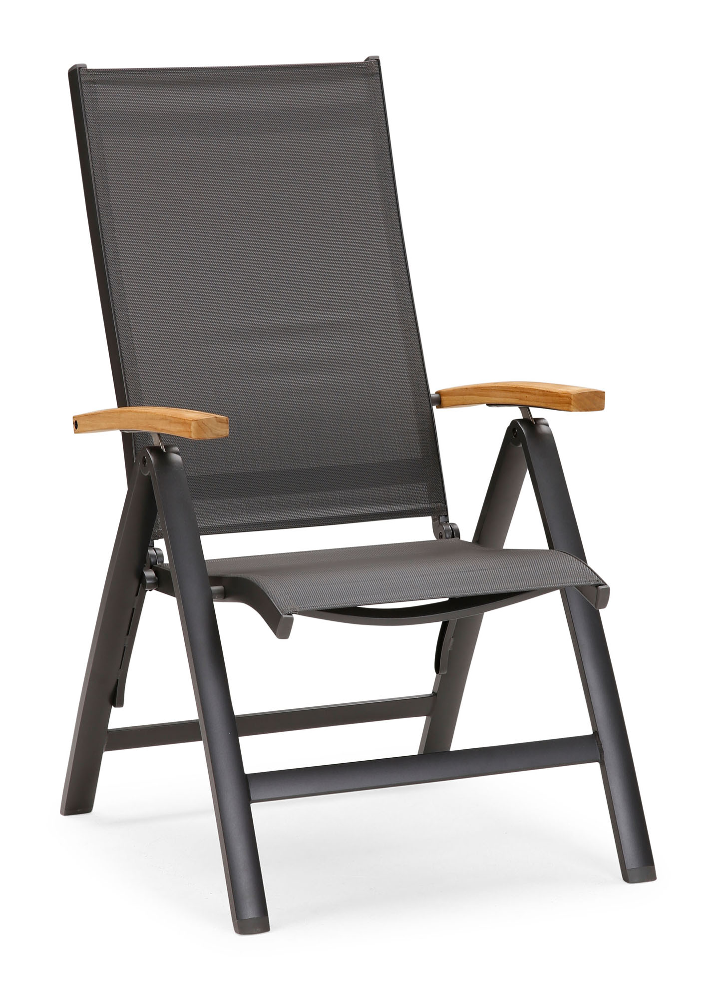 Best Freizeitmöbel Klappsessel Cavalese anthrazit/Teak