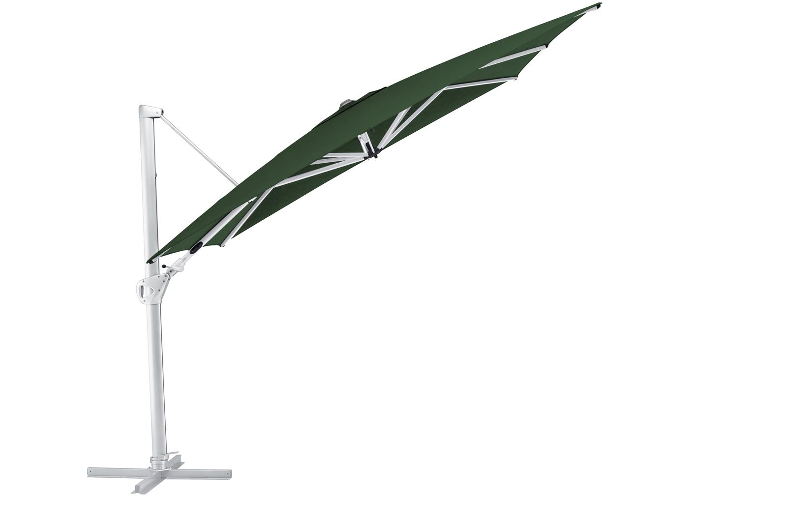 KETTLER Ampelschirm EASY SWING 300x300 cm silber/ grün