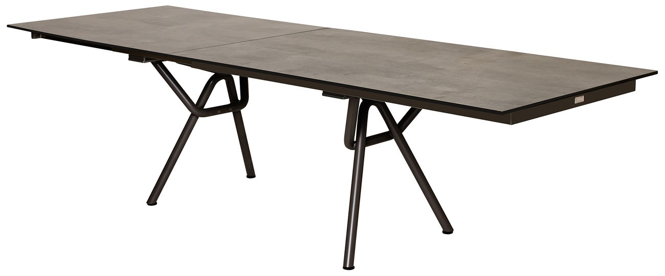 Karasek Synchron-Ausziehtisch Havanna Superior NEO 225 (165+60) x 95 rubinrot teco.STAR stone