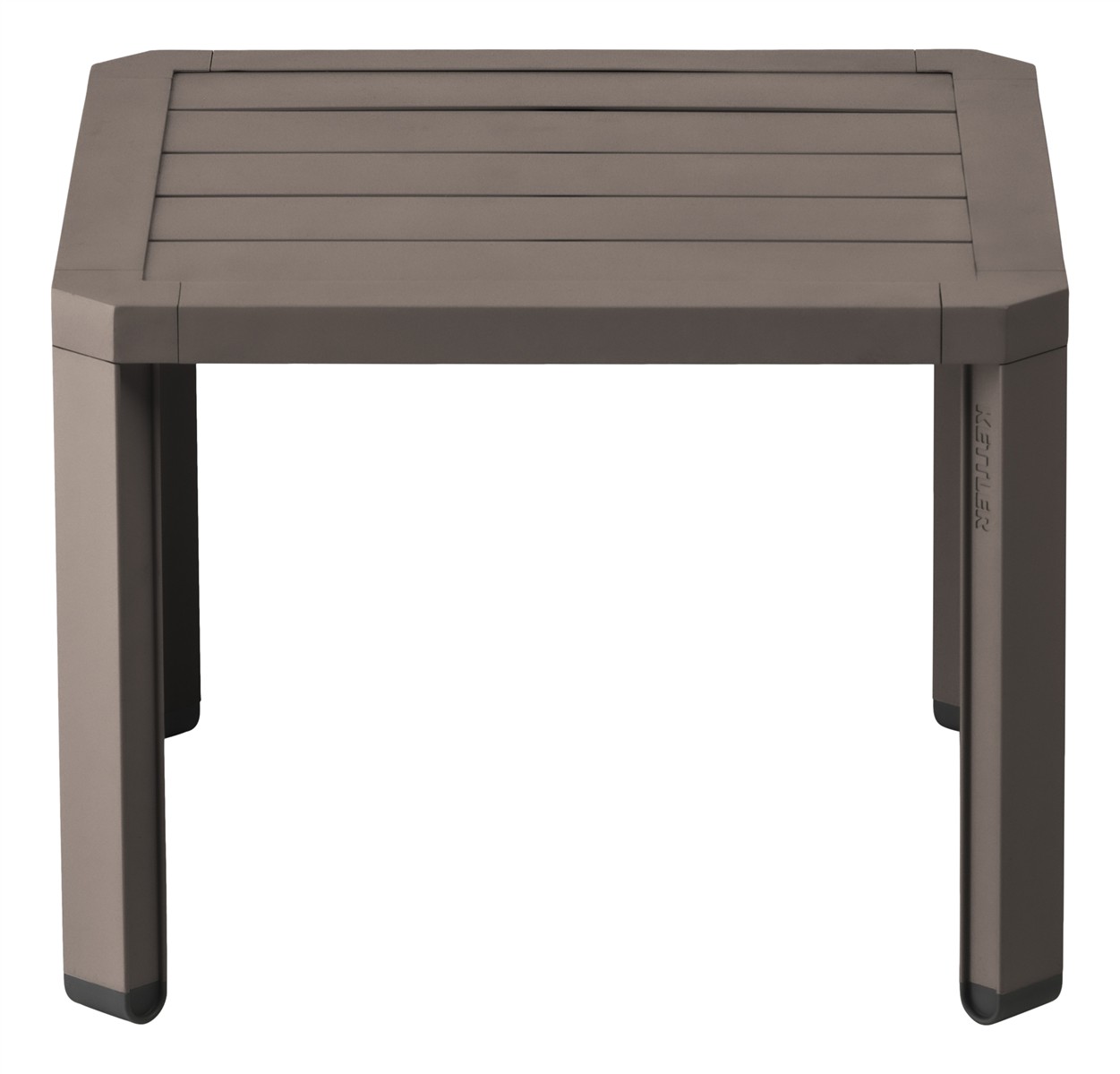 KETTLER Beistelltisch LATITUDE 50 x 50 Aluminium taupe