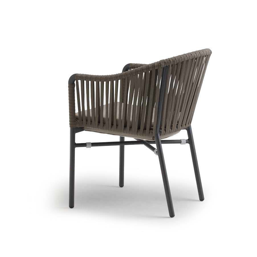 Grattoni Monaco Diningsessel Anthrazit/Taupe