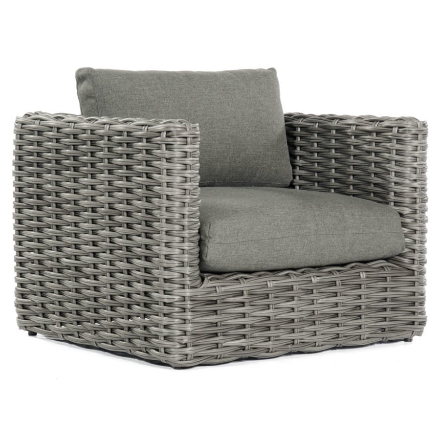 SonnenPartner SANDS Lounge-Sessel Kunststoffgeflecht charcoal inkl. Kissen
